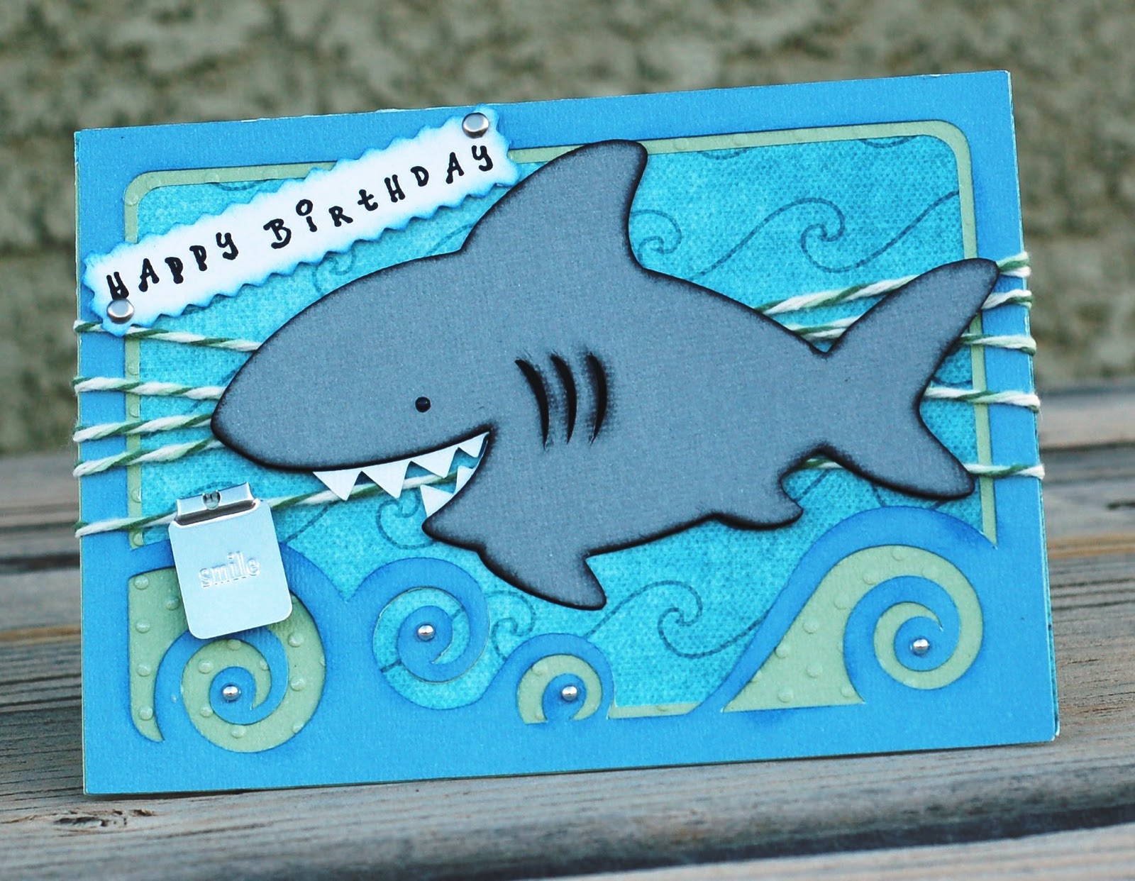 Paper Creations by Kristin Shark CardHappy Birthday