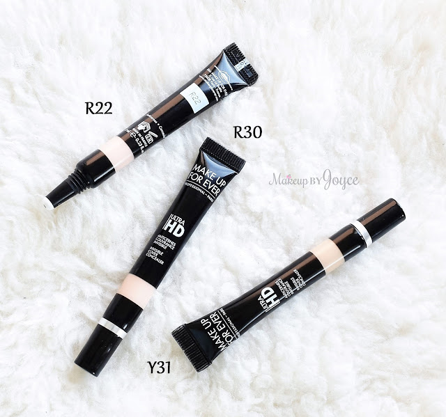 Makeup Forever Ultra HD Concealer R22 R30 Y31 Review