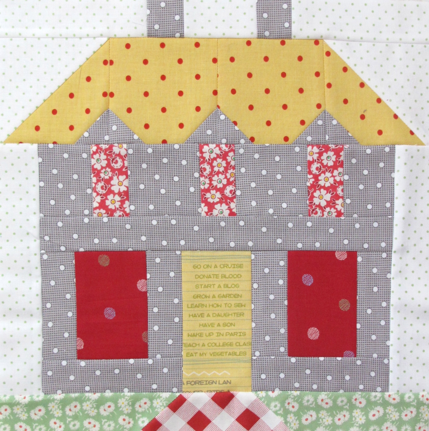 Bee In My Bonnet: My Home Sweet Home Quilt Block Pattern - In