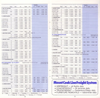 Airline memorabilia Mount Cook Airline (1985)