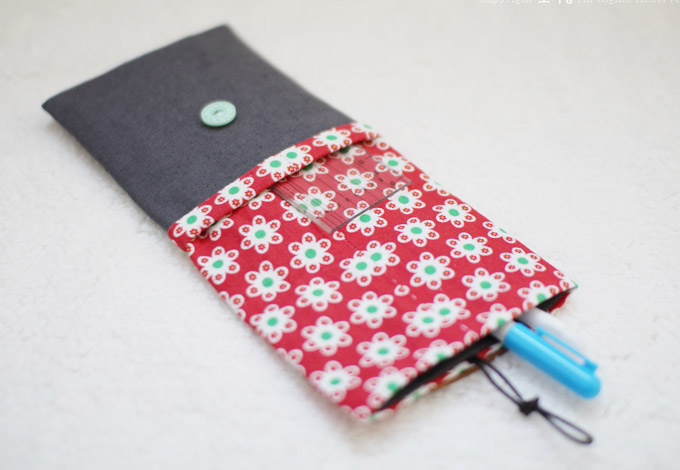 How to make pencil case. DIY step by step tutorial instruction.