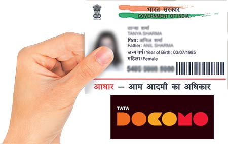 How to Link Aadhaar with Tata Docomo Mobile Number Online