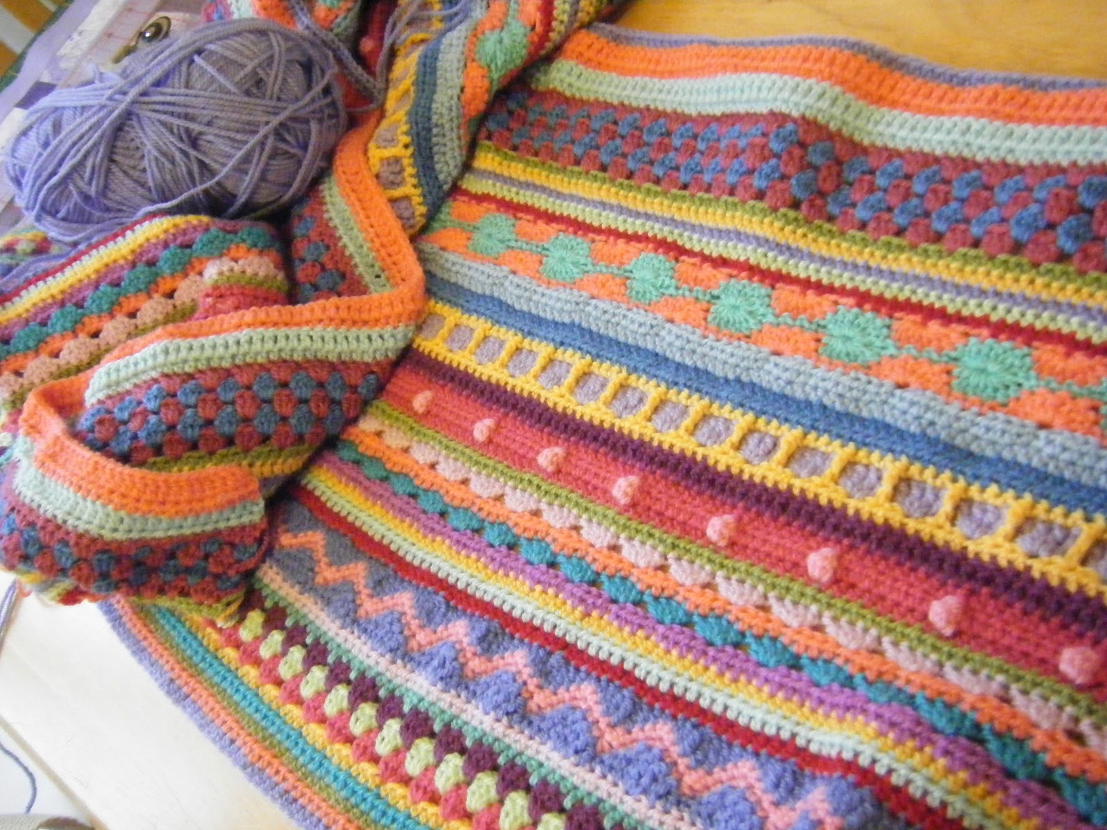 Henry's Shed Mixed stitch blanket update