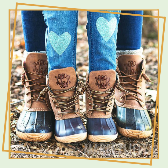 mommy and me duck boots