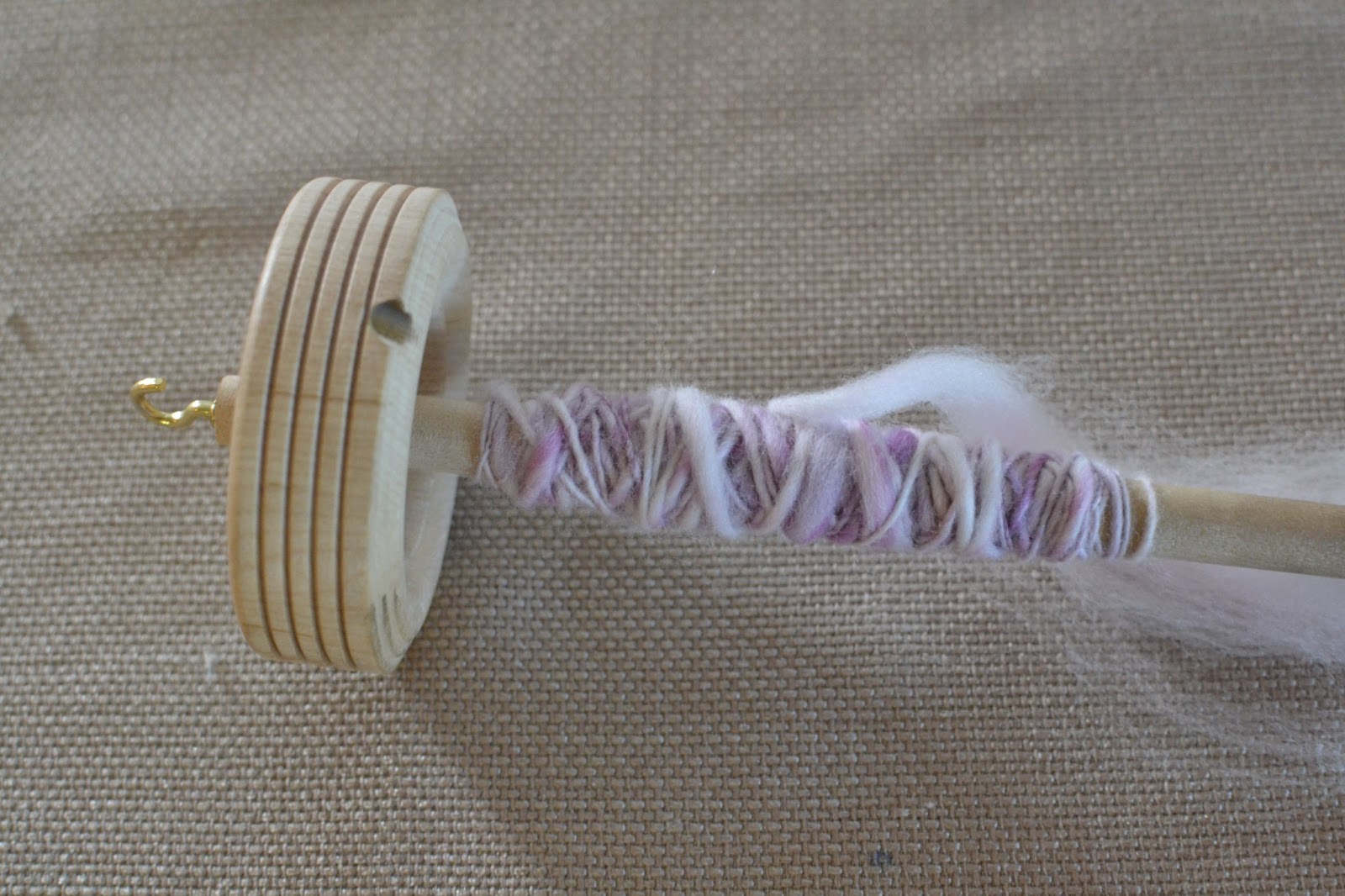 Of Wool and Loveliness: Make an Easy Drop Spindle for $1.75
