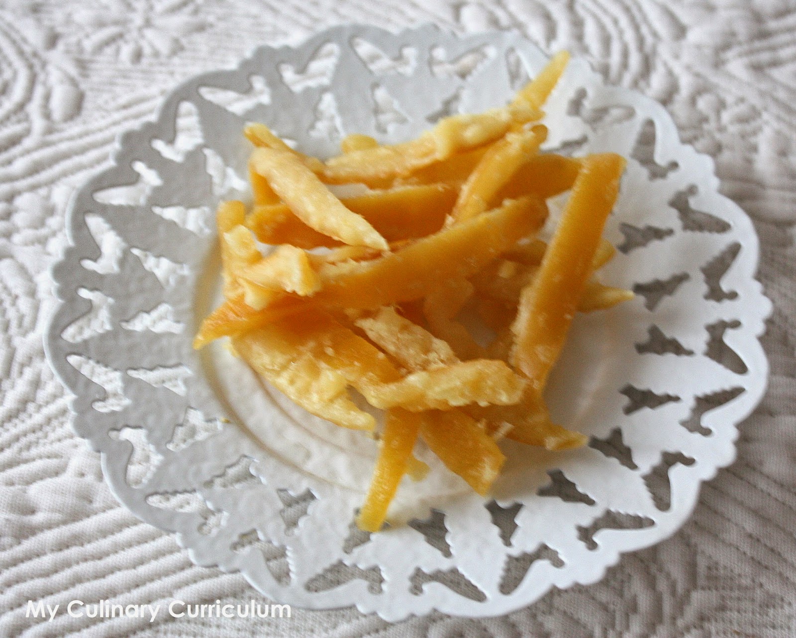 My Culinary Curriculum Ecorces d'oranges et de citrons confits