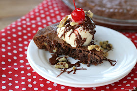 Indulgent and Easy Brownie Sundae Pie recipe from Served Up With Love