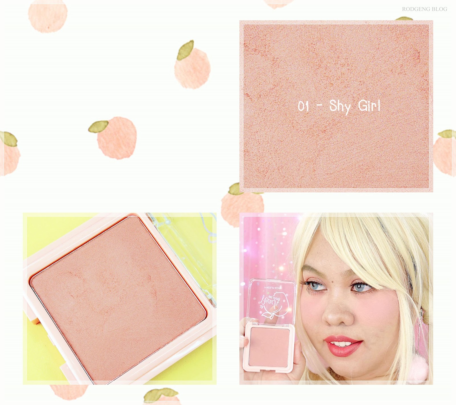 RODGENG BLOG รีวิว เครื่องสำอาง MEILINDA รุ่นใหม่! [ Peach Me