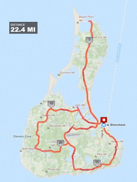 Block Island Trail Map