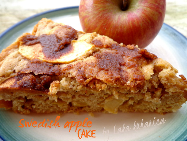 Swedish apple cake. This buttery apple and cinnamon cake is incredibly moist, light and so wonderfully easy to make.