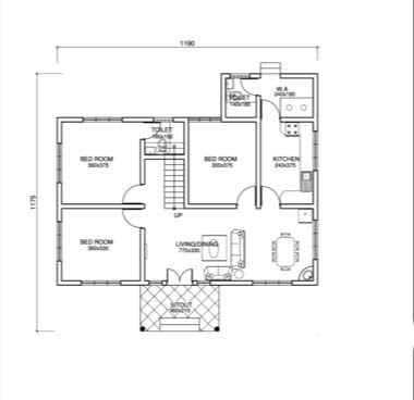 Extremely Low Budget 3 Bedroom Home, House Plans Below 800 Sq Ft