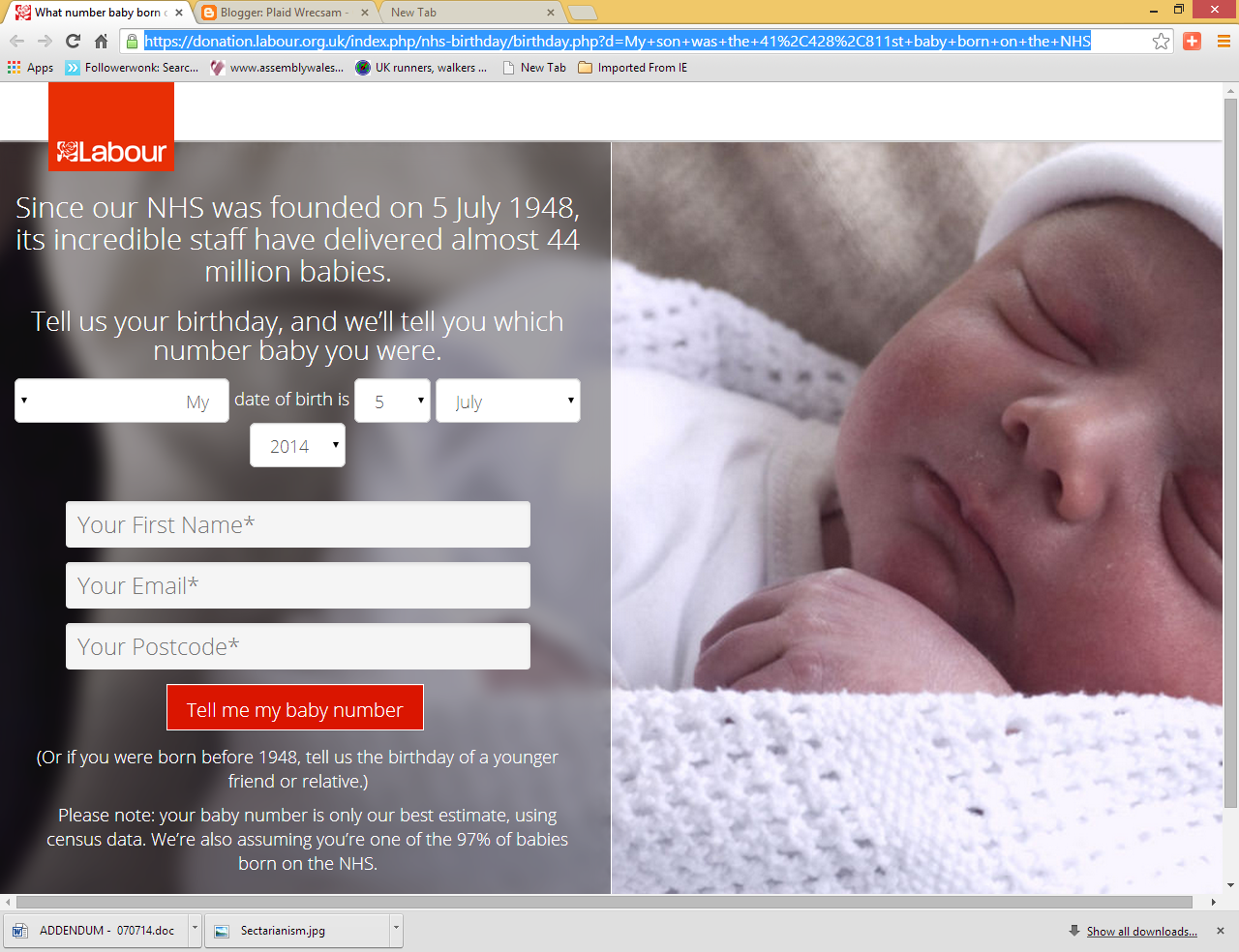 Plaid Wrecsam What Number Baby Are You 