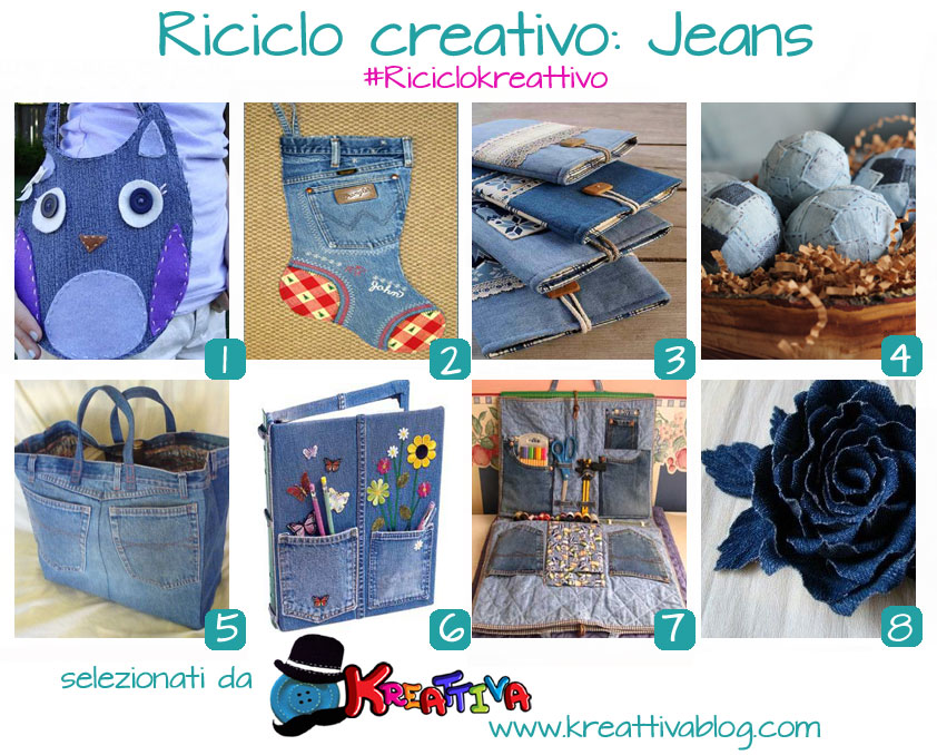 19 idee per un riciclo creativo dei jeans Kreattivablog