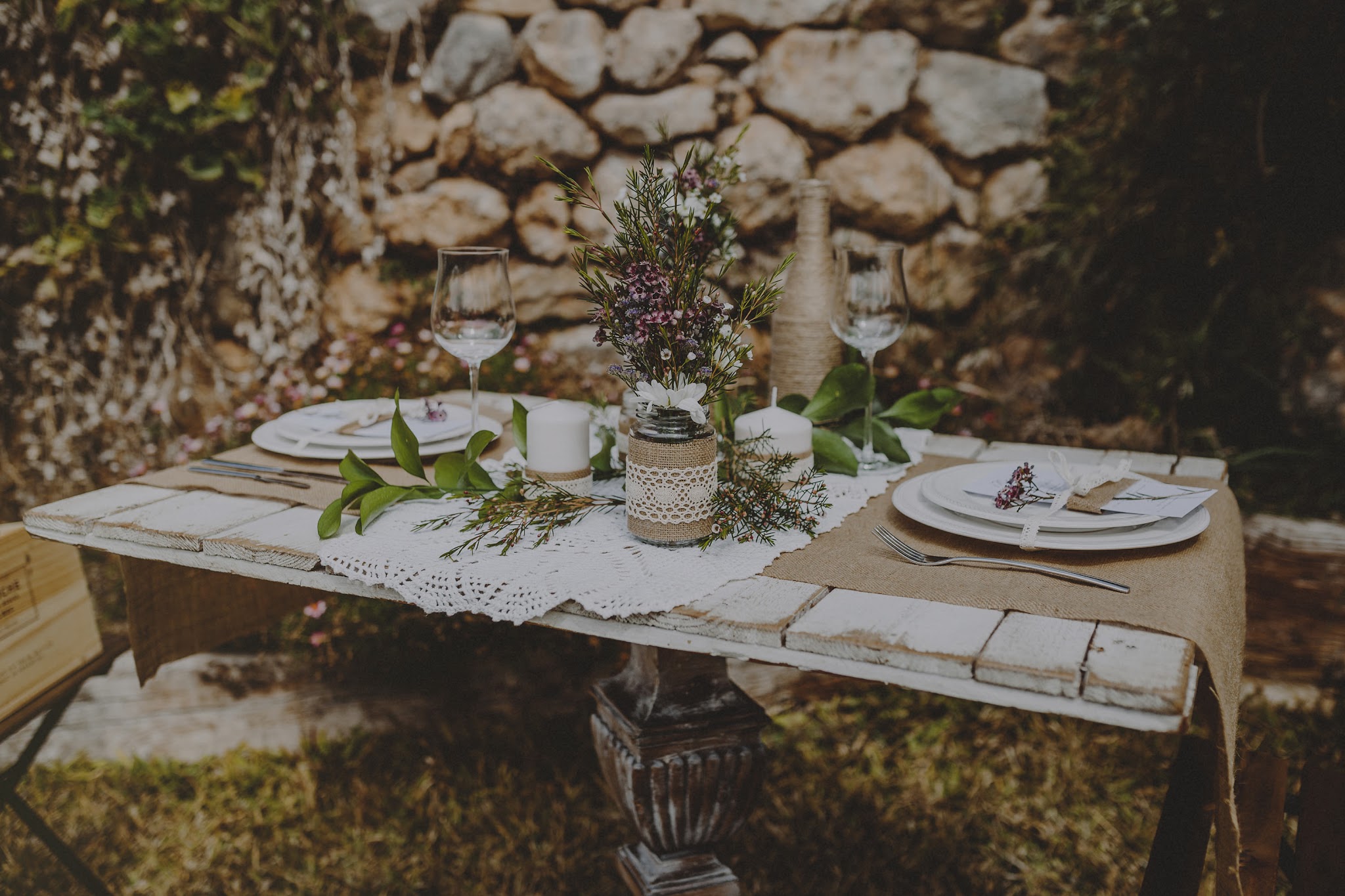 decoracion boda rustica con arpillera - Blog Mi Boda