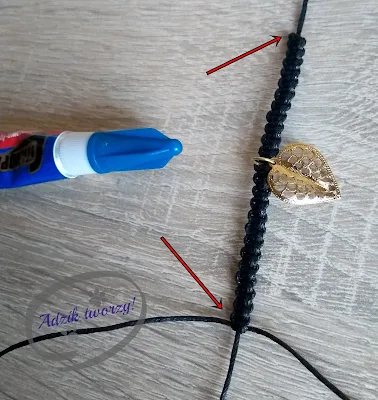 Adzik tworzy - Regulowana bransoletka DIY ze sznurka makrama