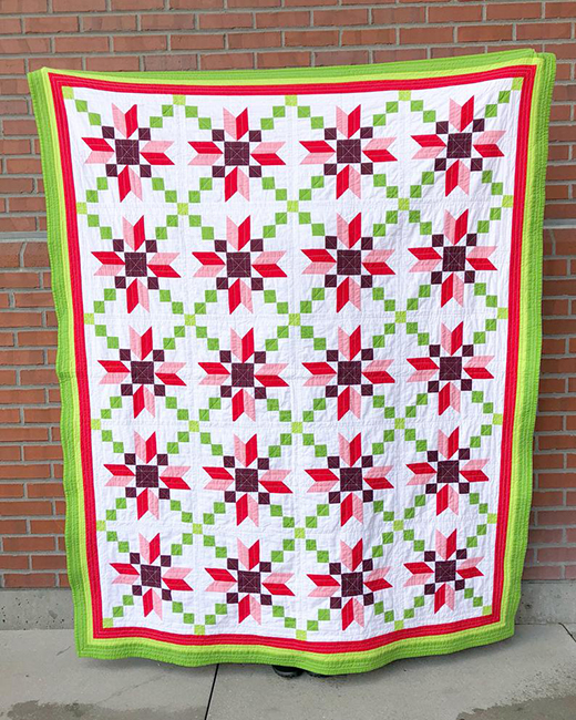 Stepping Stones Quilt made by YevaPetrovna, The Tutorial designed Lorna by Sew Fresh Quilts