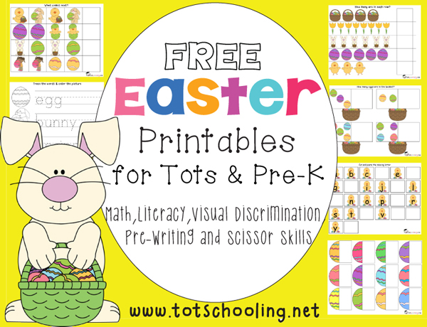 Free Easter Learning Pack for Tots & PreK