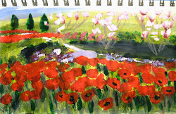 acrylic beginners painting easy paint tulip steps getting benve started tulips paper often become process enjoy better artist fun robie