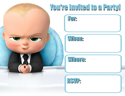 boss baby invitations