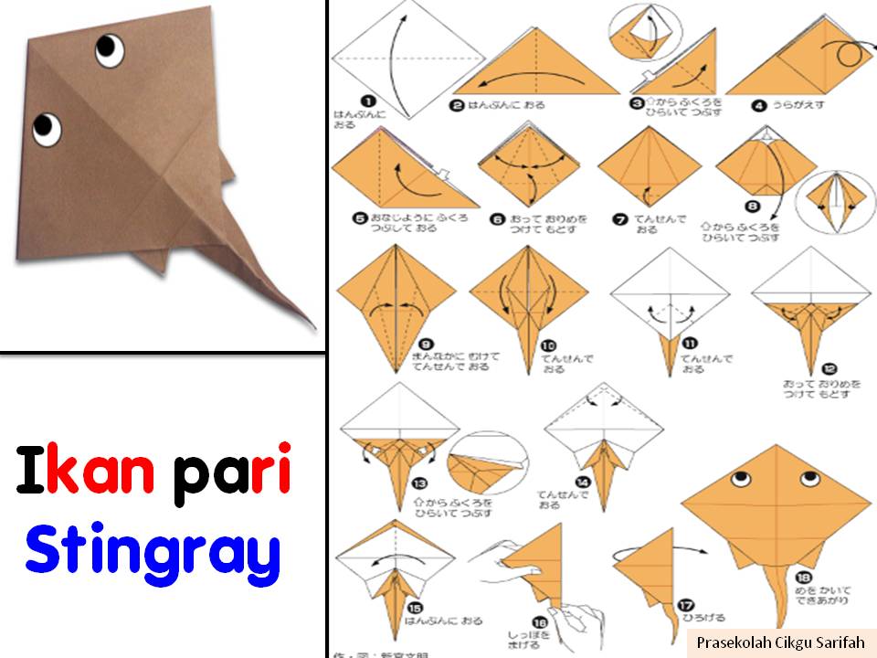 Origami harimau Hayat Wanita 2021 cara membuat origami haiwan