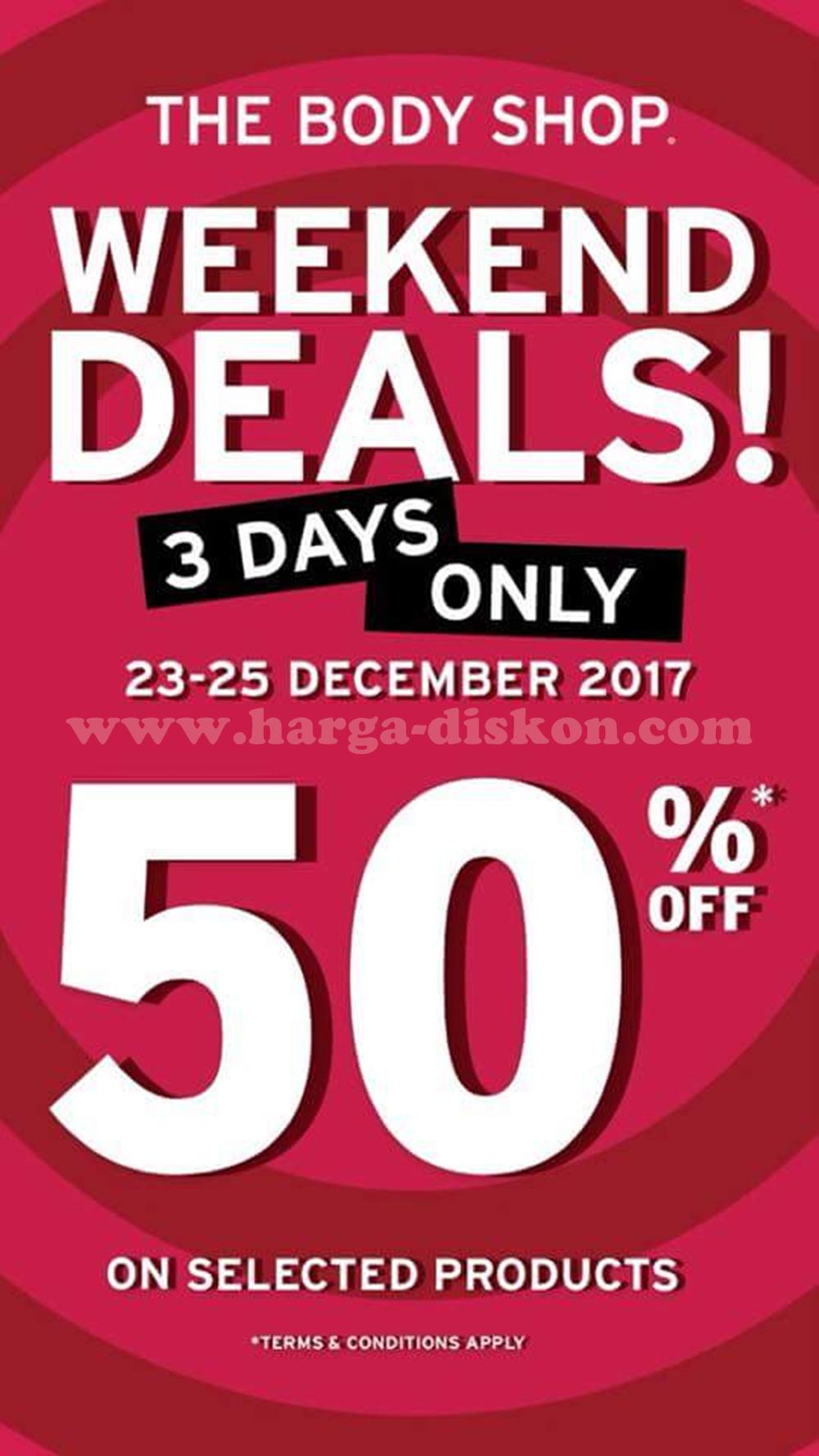Promo THE BODY SHOP Terbaru WEEKEND DEALS