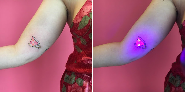 Cup UV Tattoos or Black Light Tattoos Cup UV Tattoos or Black Light Tattoos