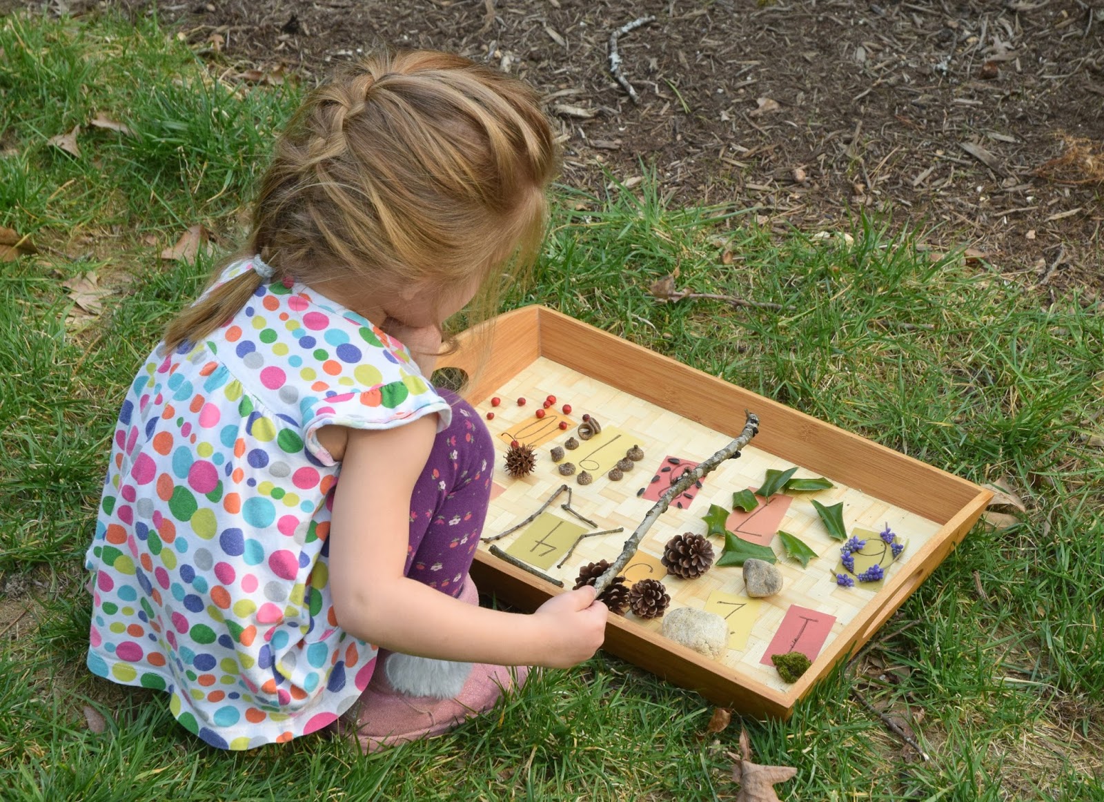 Numbered Nature Tray What Can We Do With Paper And Glue
