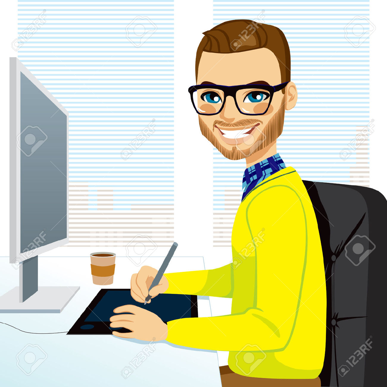 clipart man with laptop - photo #29