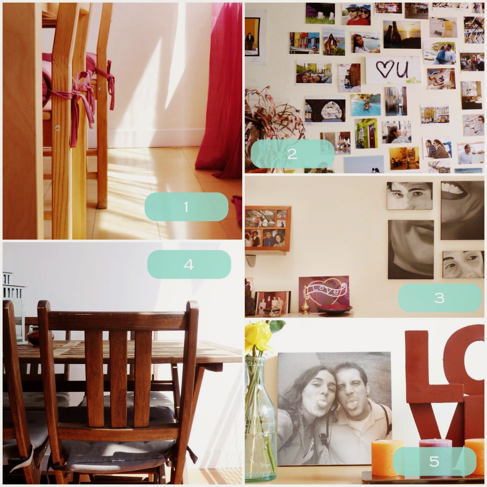 detalles: cinco rincones de mi hogar