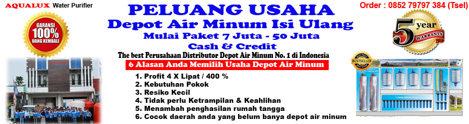 0852 79797 384 (Tsel), Mulai harga 5 Juta Depot Air Minum Isi Ulang Jomban - Aqualux 