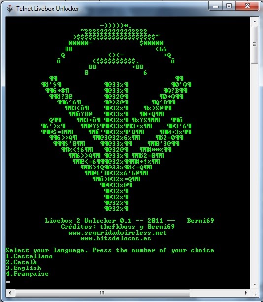 telnet livebox unlocker