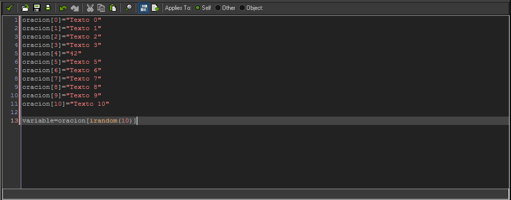 XDGhost Game Maker 1 Mostrar Texto Aleatorio