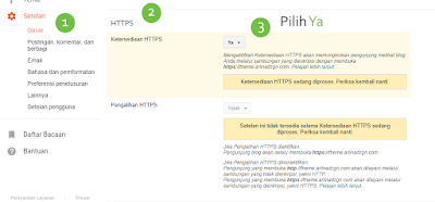 Cara Aktifkan Https (SSL) di Blogger Custom Domain