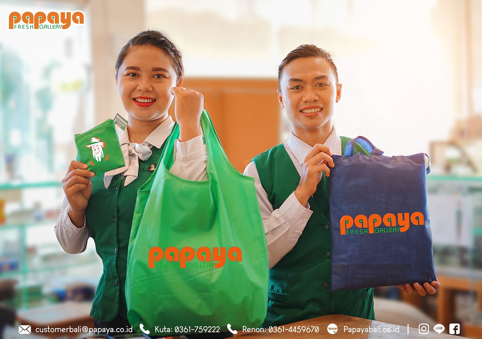 Papaya Shopping Bag PAPAYA FRESH GALLERY BALI