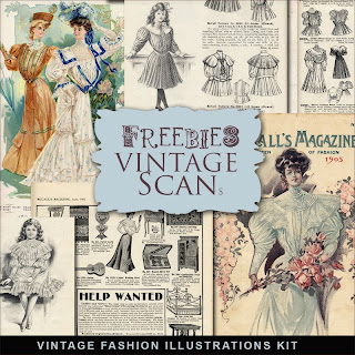 Freebies Vintage Fashion Illustrations:Far Far Hill - Free database of ...