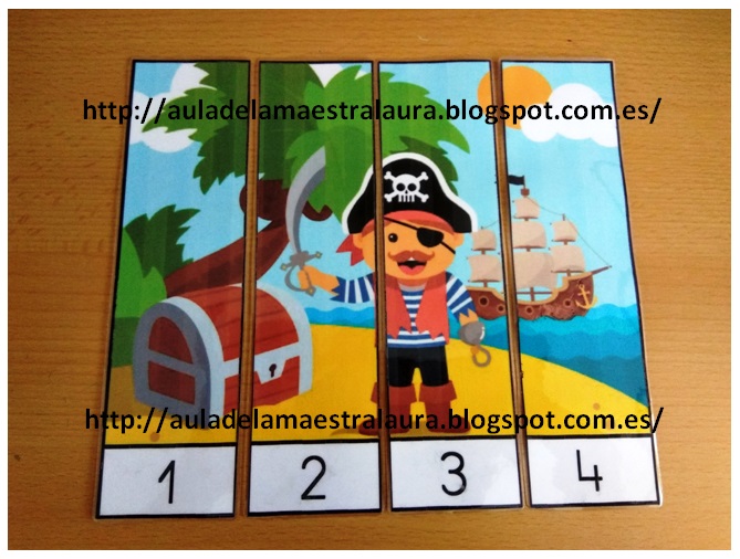 puzzle de piratas para niños