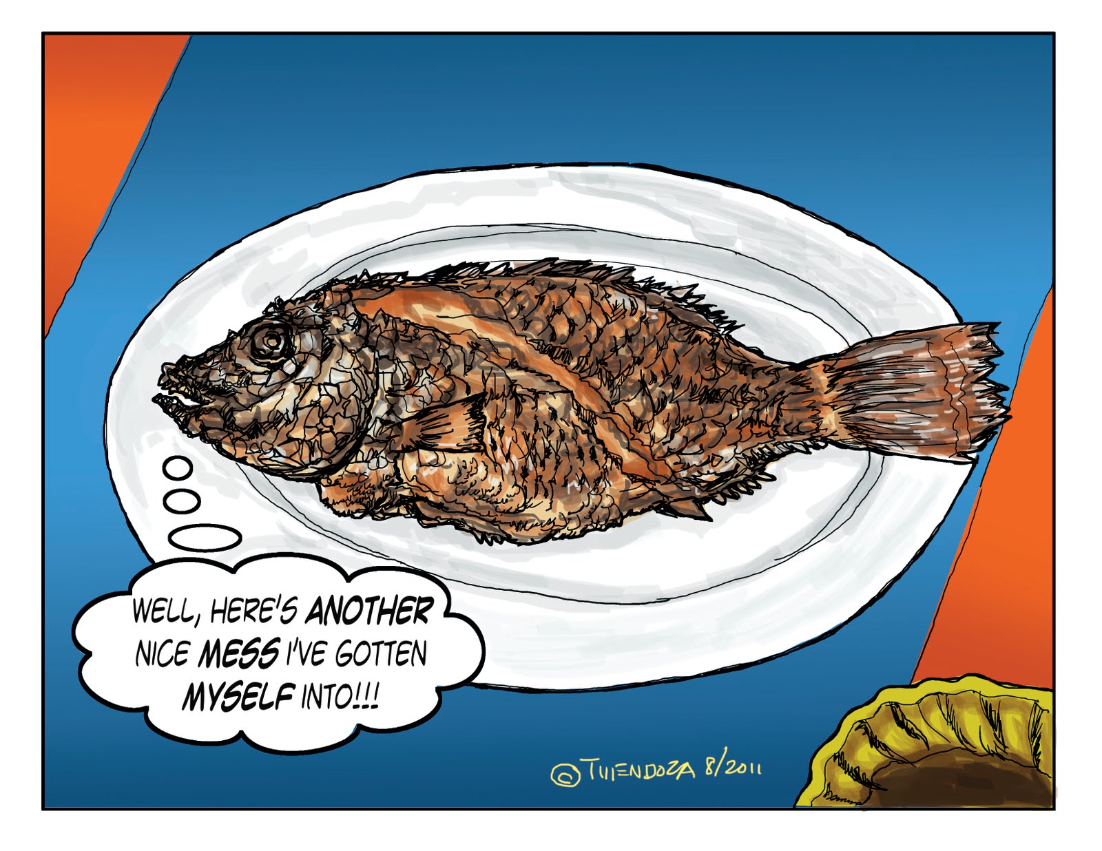 Boodge's Musings DRAWING MY LIFESOMETHING FISHY