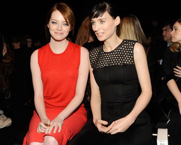To be Party Queen: Rooney Mara and Emma Stone appearance of CK 2012 ...