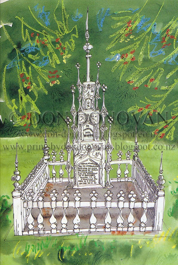 Don Donovan's World New Zealand Odyssey Maori Grave Board, Waimate North