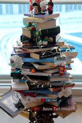 kitap ağacı christmas book tree book tree kitaptan yeni yıl ağacı