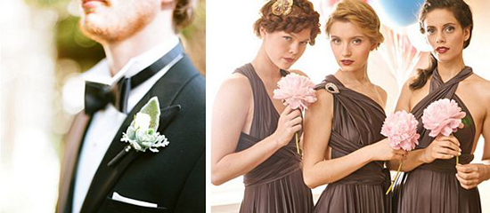 Multi-Way Bridesmads dresses and Classy Tuxedos
