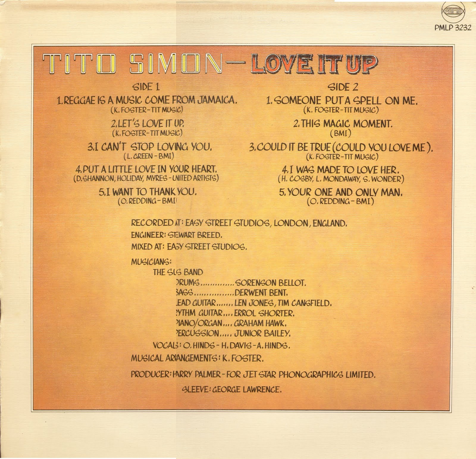 Tito Simon Love It up 1982