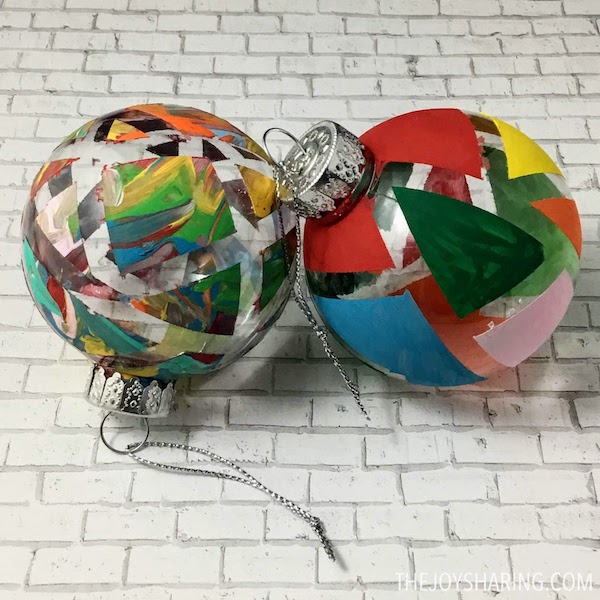 Masking Tape Art Christmas Ornaments The Joy of Sharing