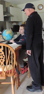 tuition using a rotating globe