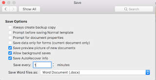 Microsoft word For mac 2016 autosave