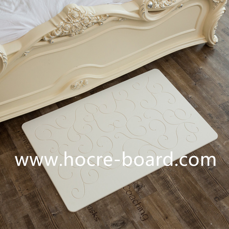 Hocreboard Building Materials Diatomaceous Earth Bath Mat Natural Antibacterial Absorbent Fast