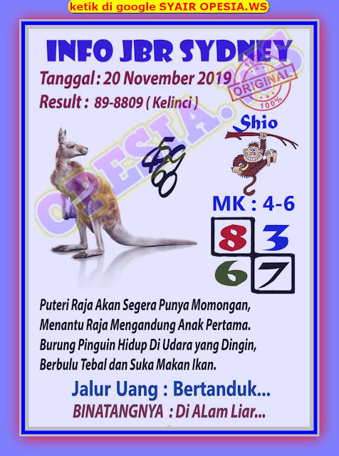 1 New Message Kode Syair Sydney 20 November 2019 Forum Syair Togel Hongkong Singapura Sydney