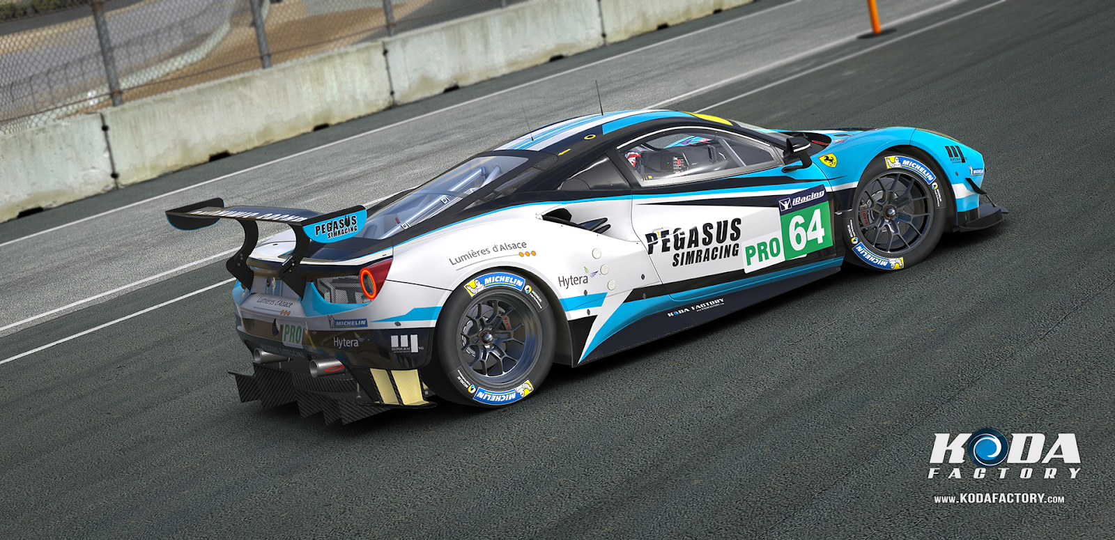 Koda Factory Pegasus Simracing Ferrari 488 GTE iRacing