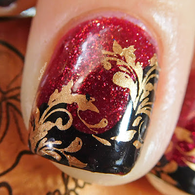 moonflower-polish-noche-bronze-lina-nail-art-twirls-swirls-stamping-macro moonflower-polish-noche-bronze-lina-nail-art-twirls-swirls-stamping-macro