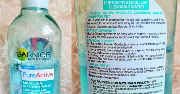 garnier pure micellar water